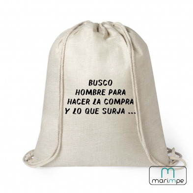 MOCHILA LINO BUSCO PARA HACER LA COMPRA O LO QUE SURJA