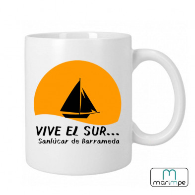 Taza  "ATARDECER SANLÚCAR"