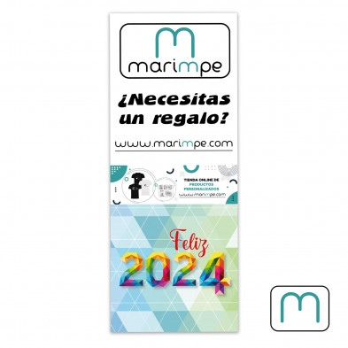 Calendario imantado nevera personalizado 10x15 con faldilla incluida.