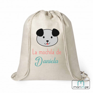 MOCHILA LINO "PERRITO" (PERSONALIZABLE)