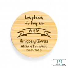 ABRIDOR BAMBÚ CON IMÁN (PERSONALIZABLE)