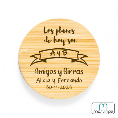ABRIDOR BAMBÚ CON IMÁN (PERSONALIZABLE)