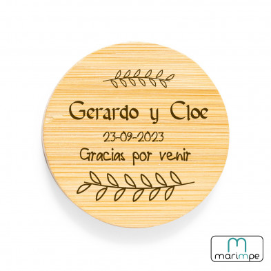 ABRIDOR BAMBÚ CON IMÁN (PERSONALIZABLE)