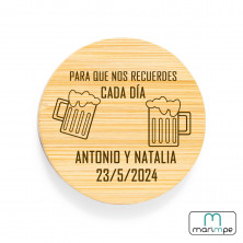 ABRIDOR BAMBÚ CON IMÁN (PERSONALIZABLE)