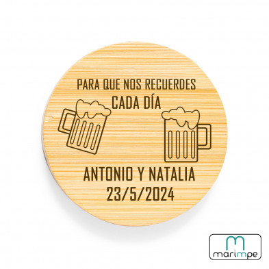 ABRIDOR BAMBÚ CON IMÁN (PERSONALIZABLE)