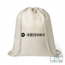 MOCHILA LINO "SPOTIFY CÓDIGO" (PERSONALIZABLE)