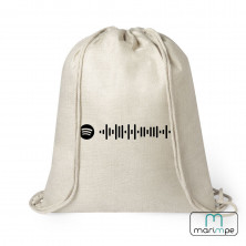 MOCHILA LINO SPOTIFY CÓDIGO (PERSONALIZABLE)