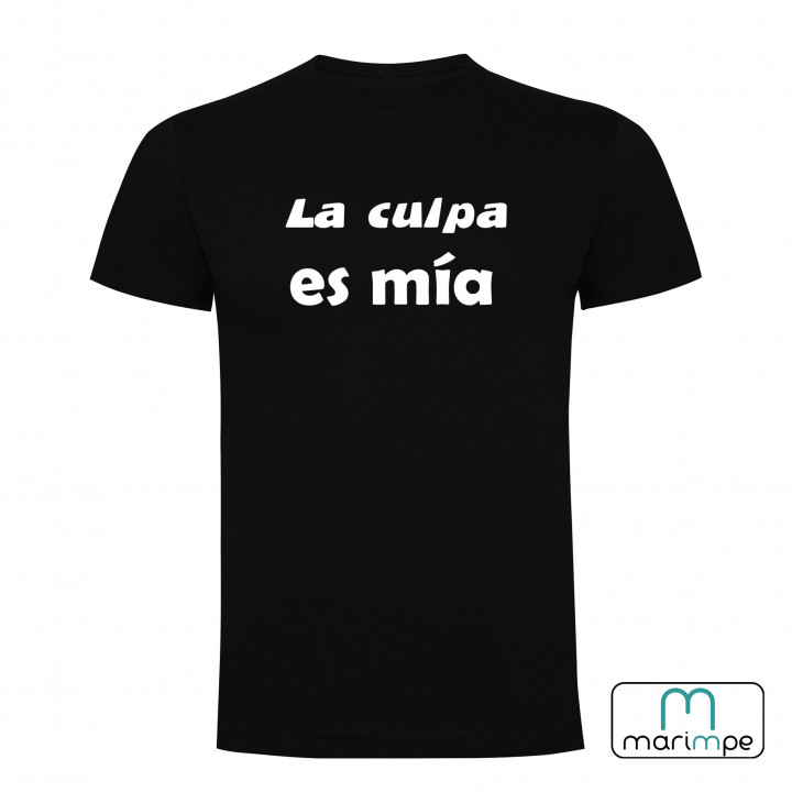 Camiseta la culpa es mía