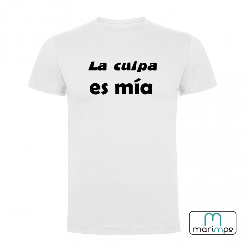 Camiseta la culpa es mía