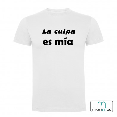 Camiseta la culpa es mía