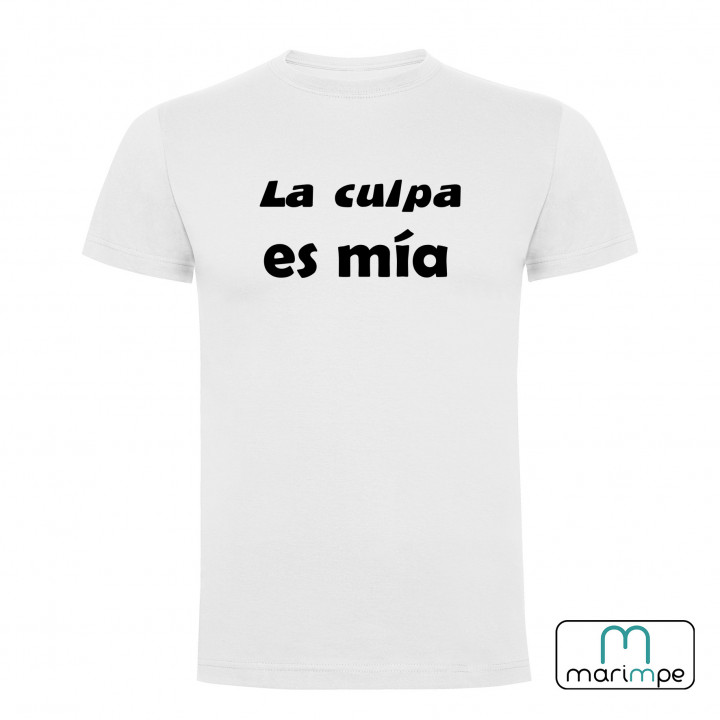Camiseta la culpa es mía