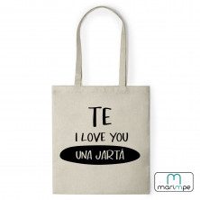 BOLSA LINO TE I LOVE YOU UNA JARTÁ