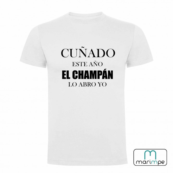CAMISETA CUÑADO ESTE AÑO EL CHAMPÁN LO ABRO YO
